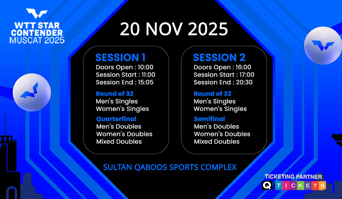 Muscat Hosts WTT Star Contender 2025: The Grand Finale of the Table Tennis Season